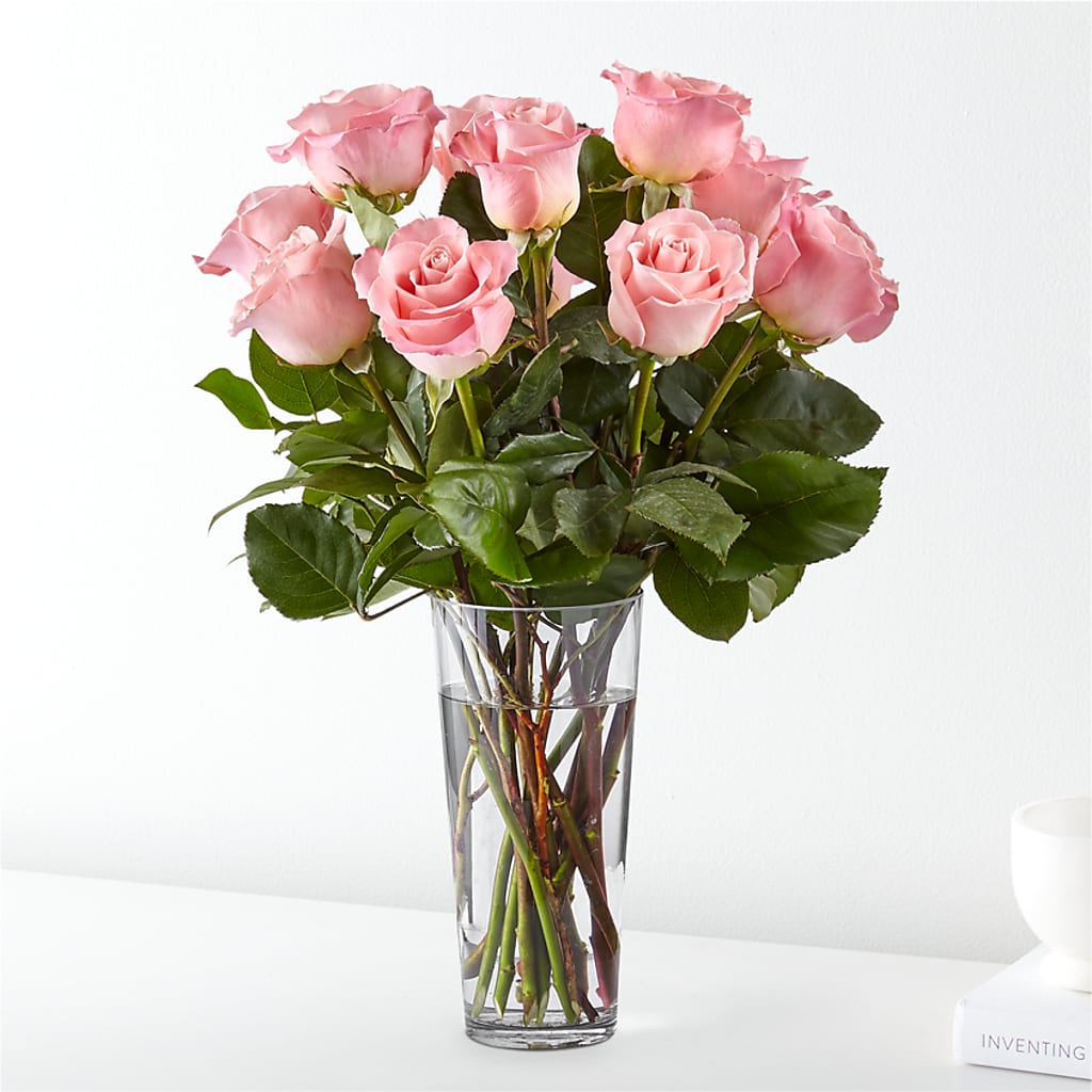 Long Stem Pink Rose Bouquet – Nix Florist, Hampton SC
