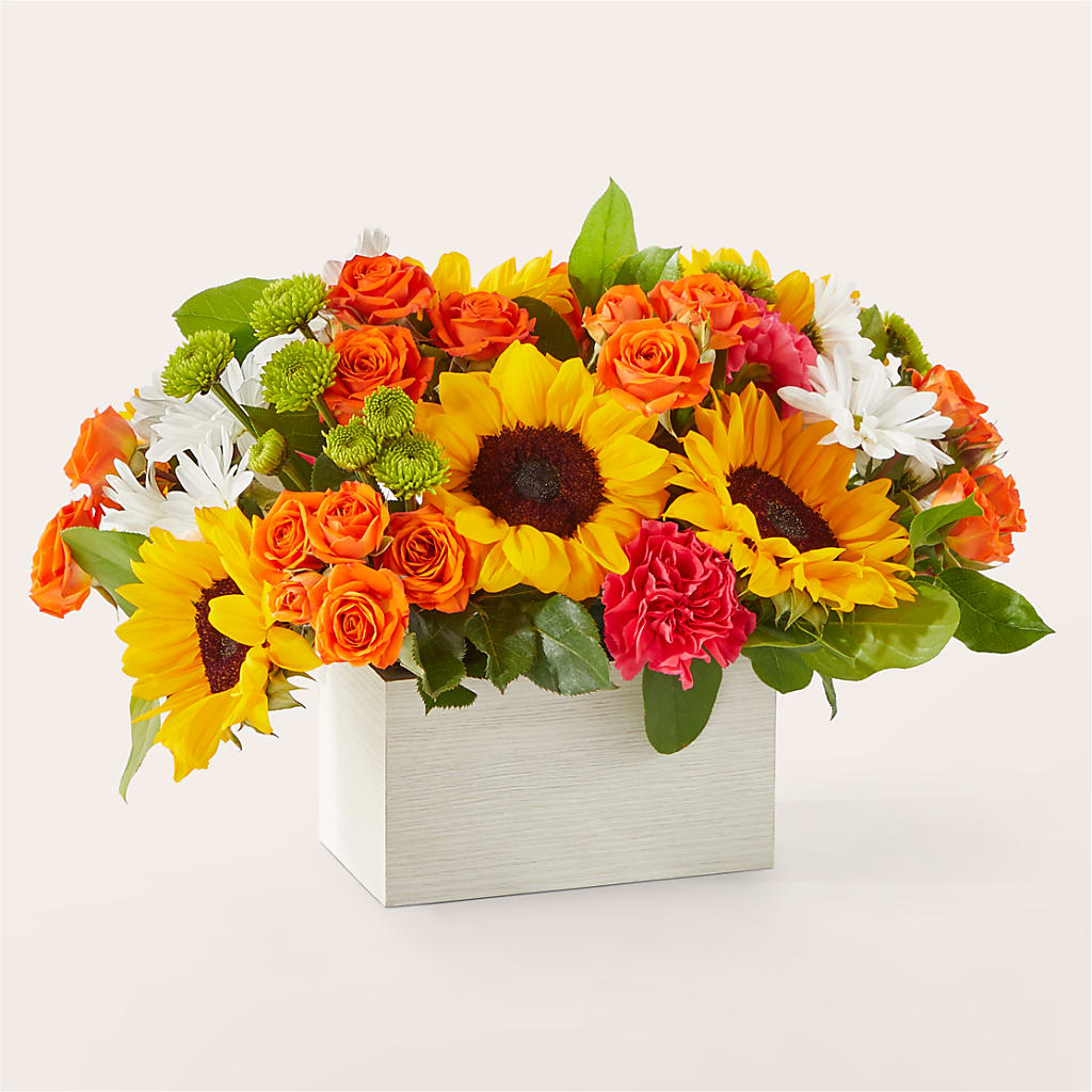 Sun-drenched Blooms Box Bouquet – Nix Florist, Hampton SC