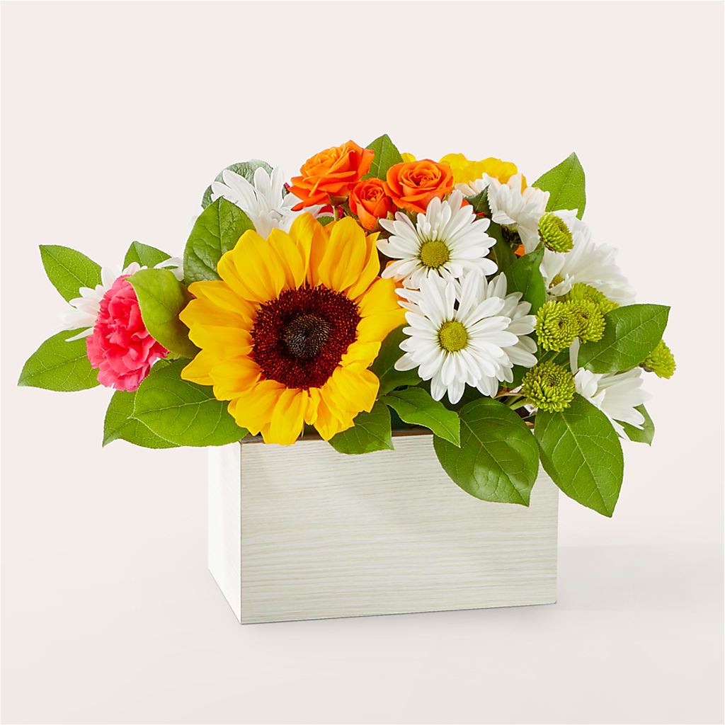 Sun-drenched Blooms Box Bouquet – Nix Florist, Hampton SC