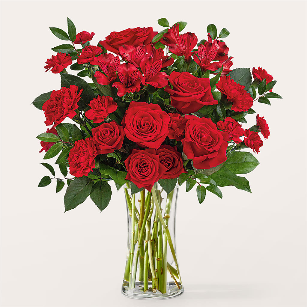 Brilliant Ruby Bouquet – Nix Florist, Hampton SC