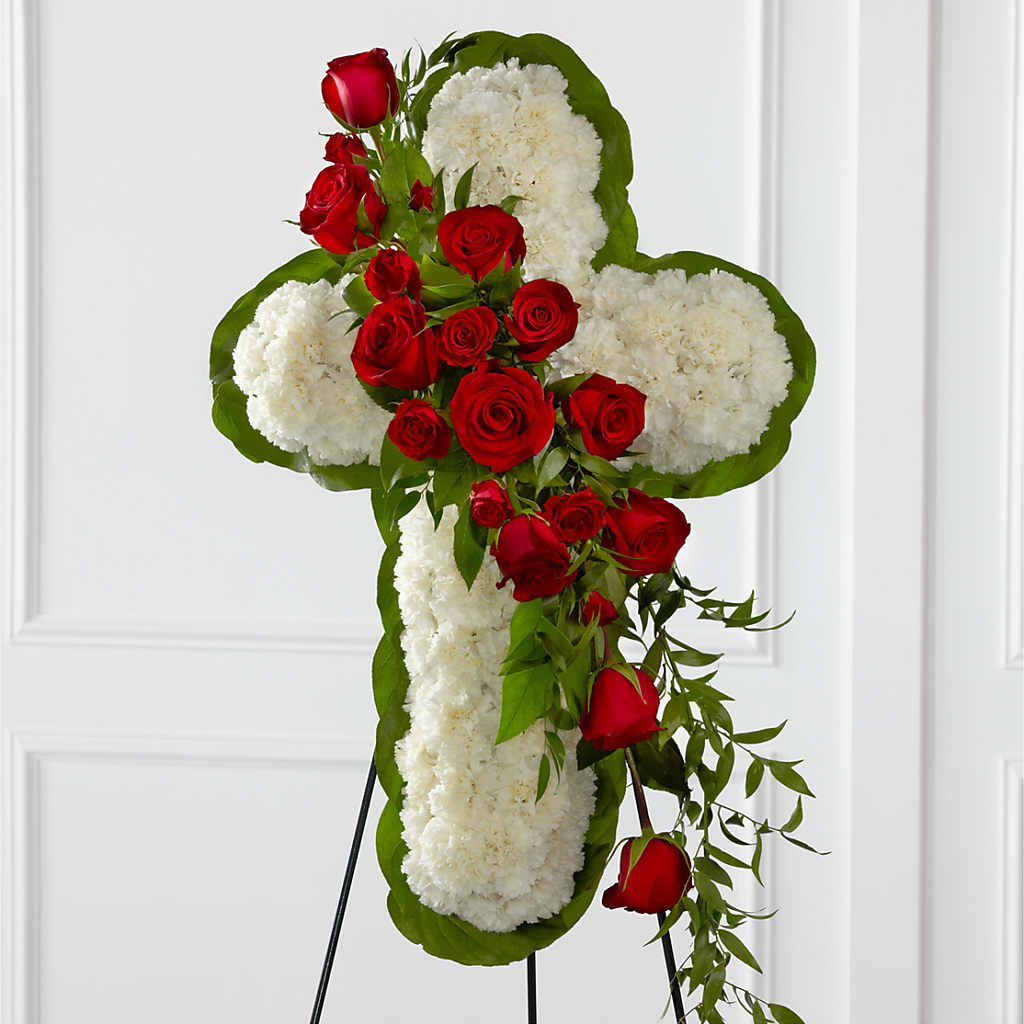 Floral Cross Easel – Nix Florist, Hampton SC