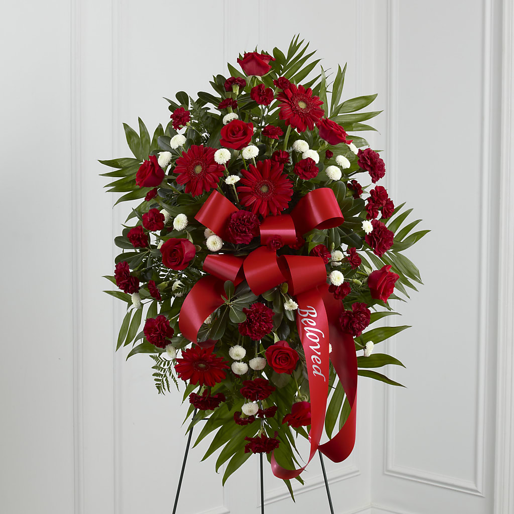 Treasured Memories Standing Spray – Nix Florist, Hampton SC
