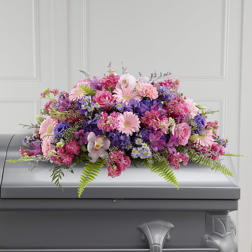 Glorious Garden Casket Spray – Nix Florist, Hampton SC