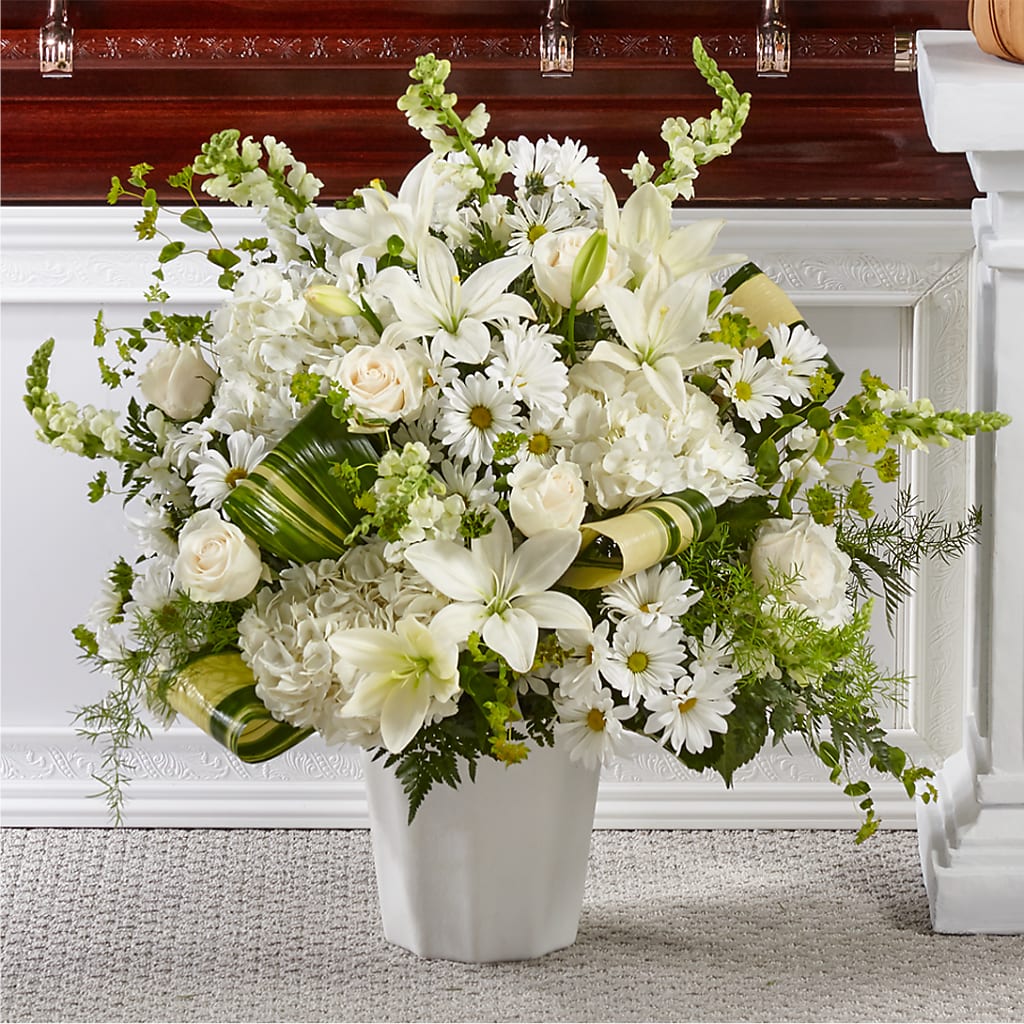 Thoughts of Tranquility Floor Basket – Nix Florist, Hampton SC