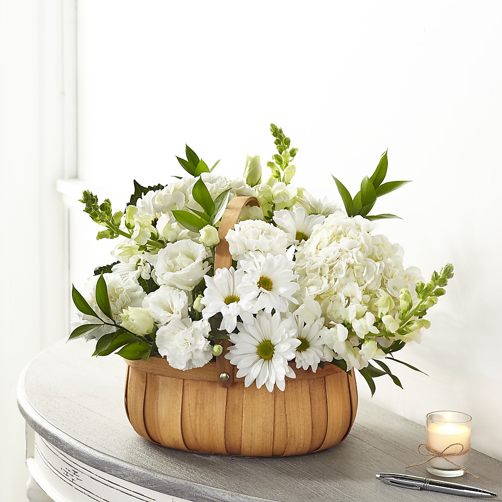 Pure Ivory Basket – Nix Florist, Hampton SC