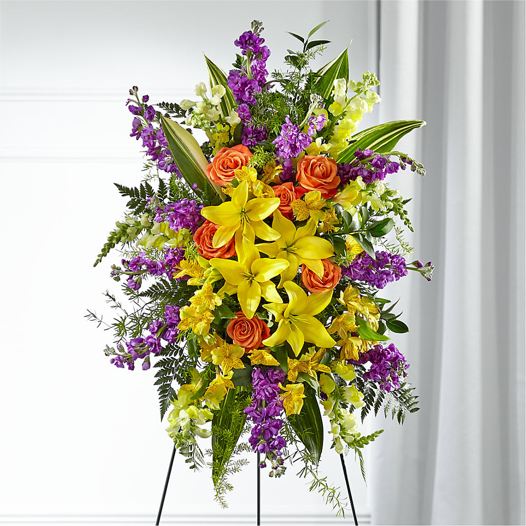 Thoughtful Prayers Standing Spray – Nix Florist, Hampton SC