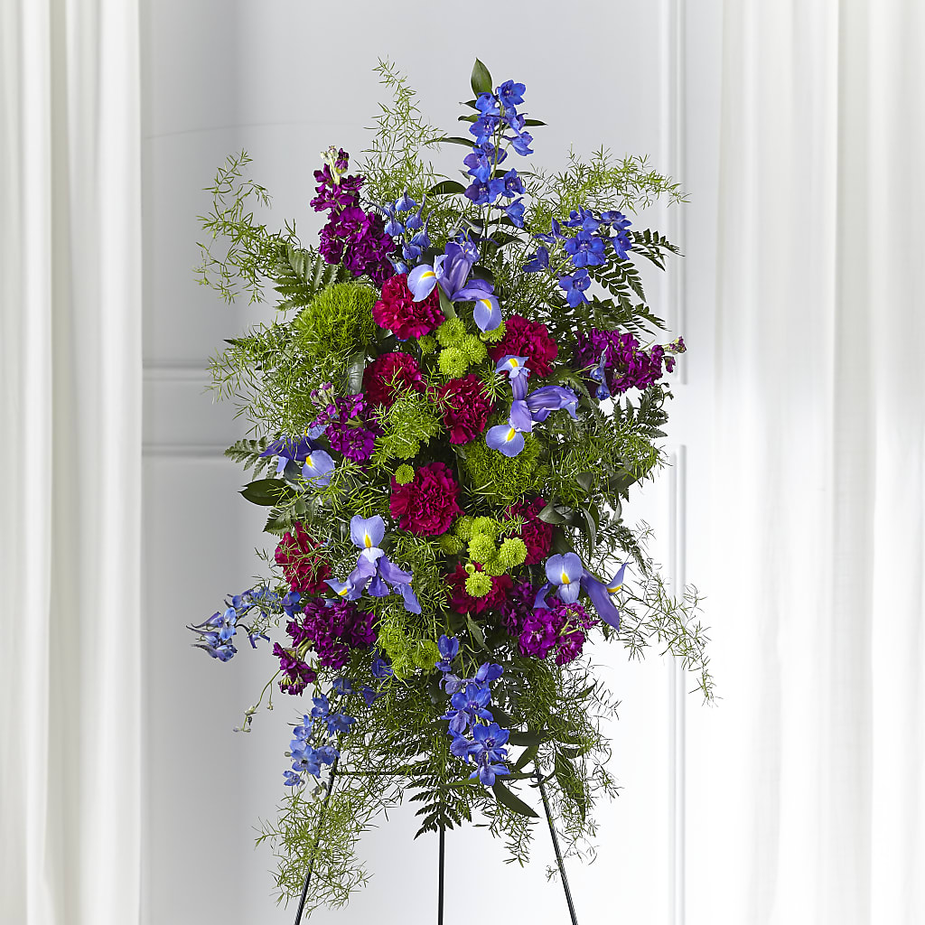 Heavenly Skies Standing Spray – Nix Florist, Hampton SC