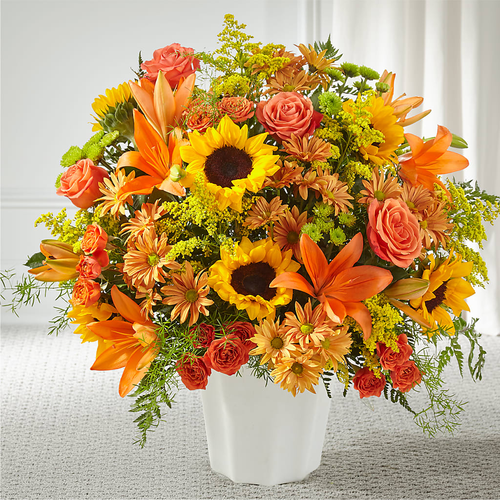 Harvest Thoughts Floor Basket – Nix Florist, Hampton SC