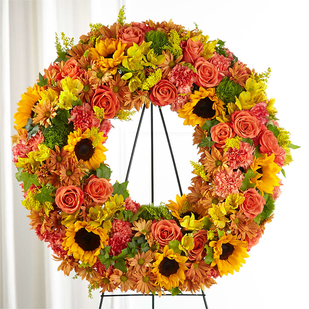 Autumnal Memories Wreath (Standard) – Nix Florist, Hampton SC