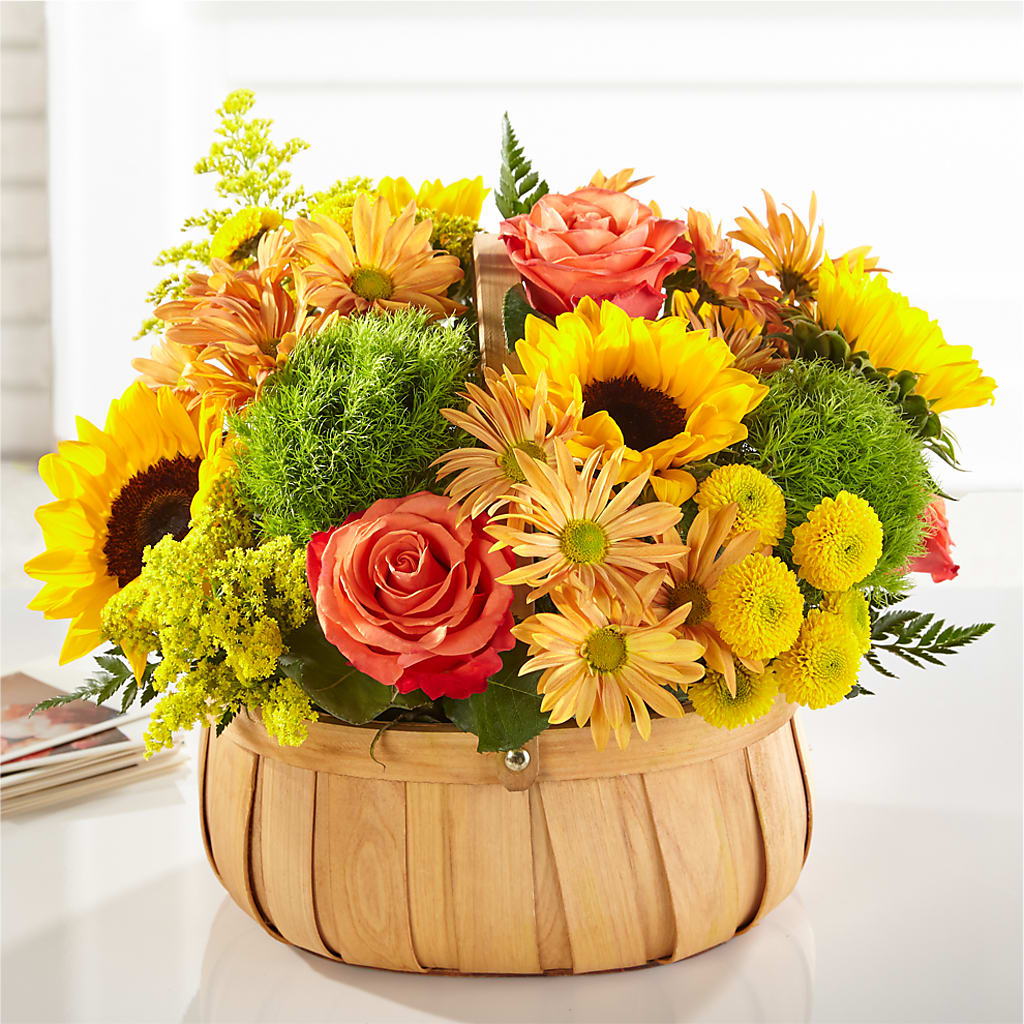 Harvest Sunflower Basket – Nix Florist, Hampton SC