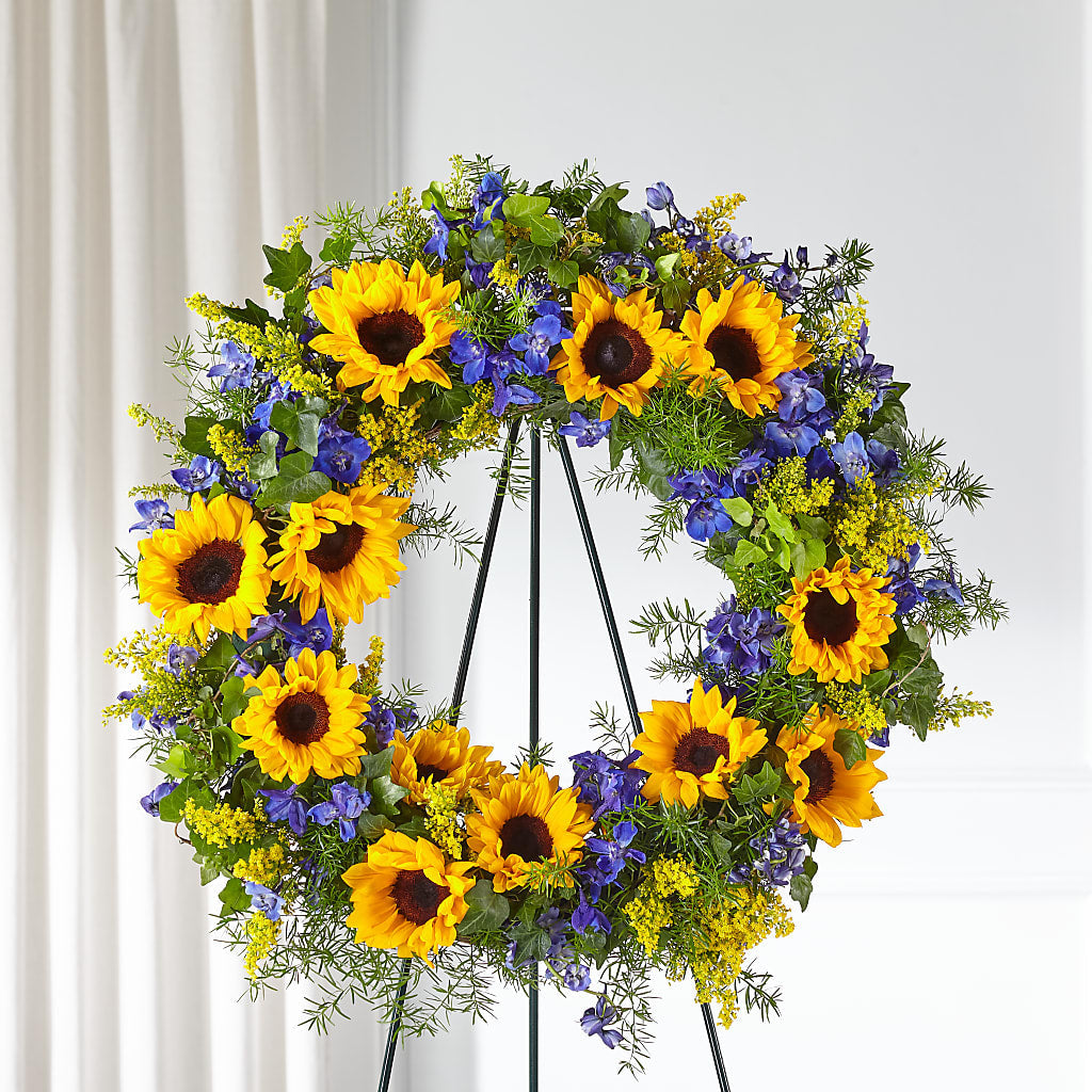 Bright Rays Wreath – Nix Florist, Hampton SC