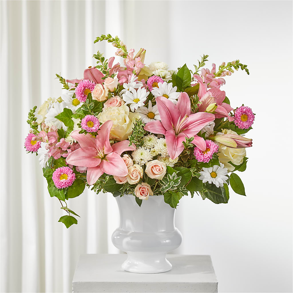 Empathetic Blooms Urn Arrangement – Nix Florist, Hampton SC