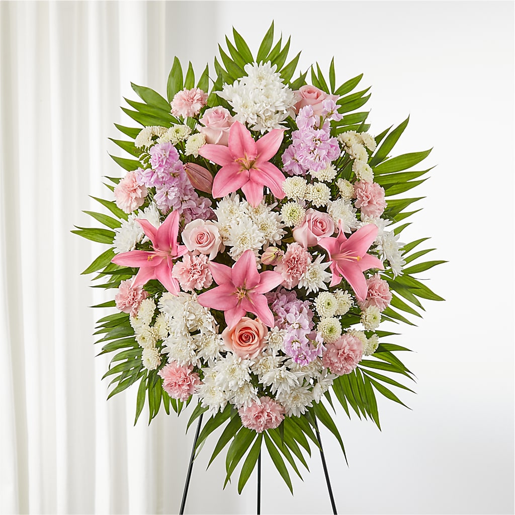 Offering Solace Standing Spray – Nix Florist, Hampton SC