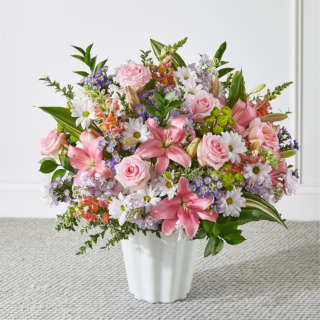 Abundant Compassion Floor Basket – Nix Florist, Hampton SC