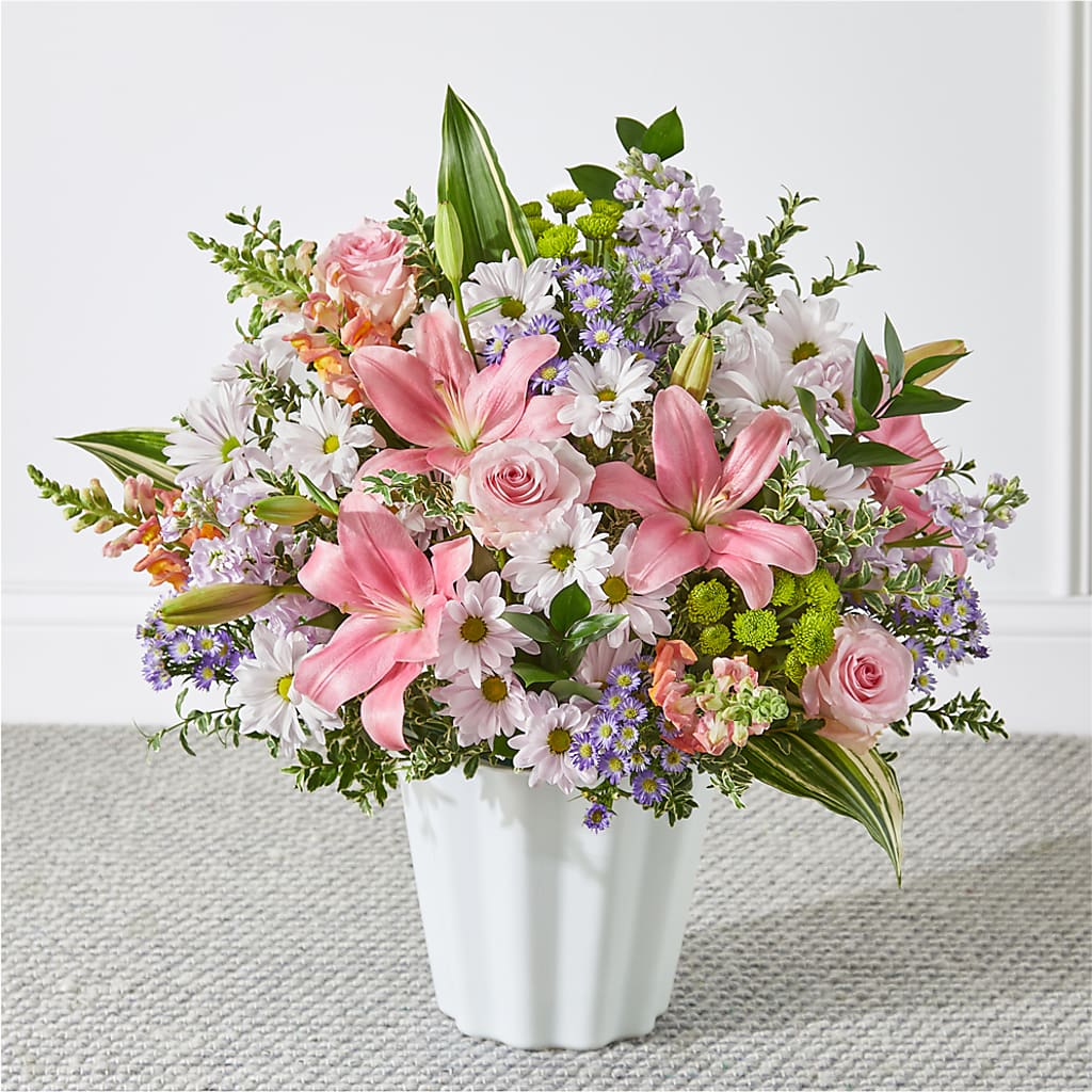 Abundant Compassion Floor Basket – Nix Florist, Hampton SC