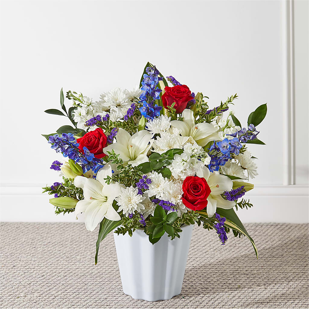 Consoled Floor Basket – Nix Florist, Hampton SC