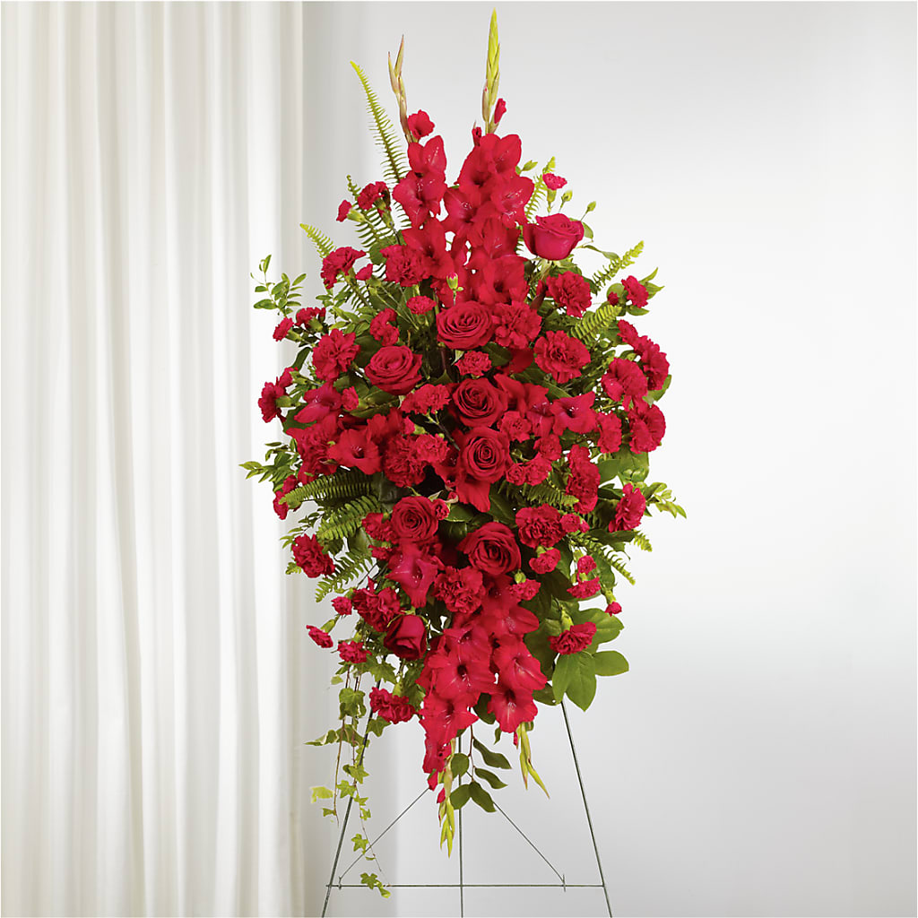 From the Heart Standing Spray – Nix Florist, Hampton SC