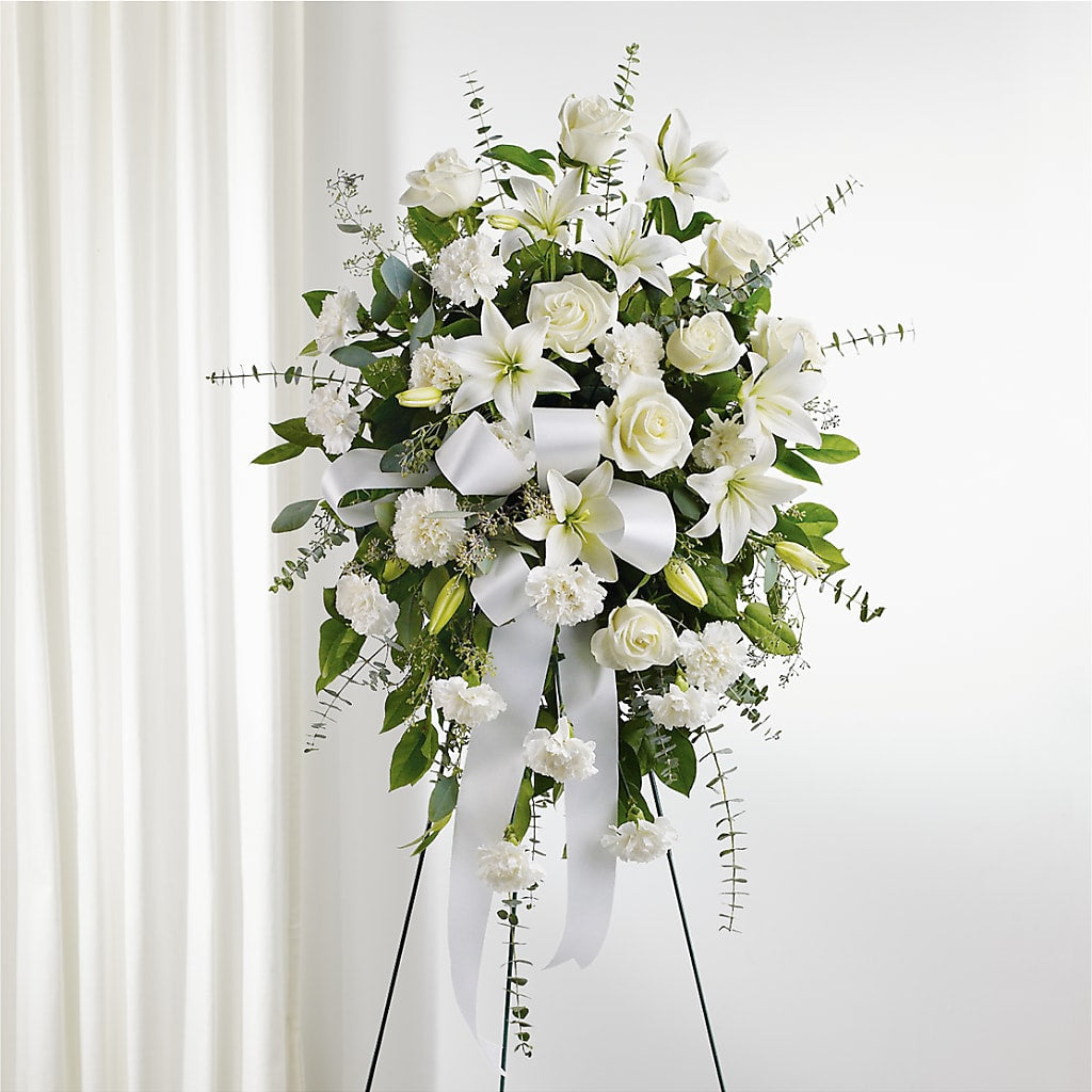 With Care Standing Spray – Nix Florist, Hampton SC