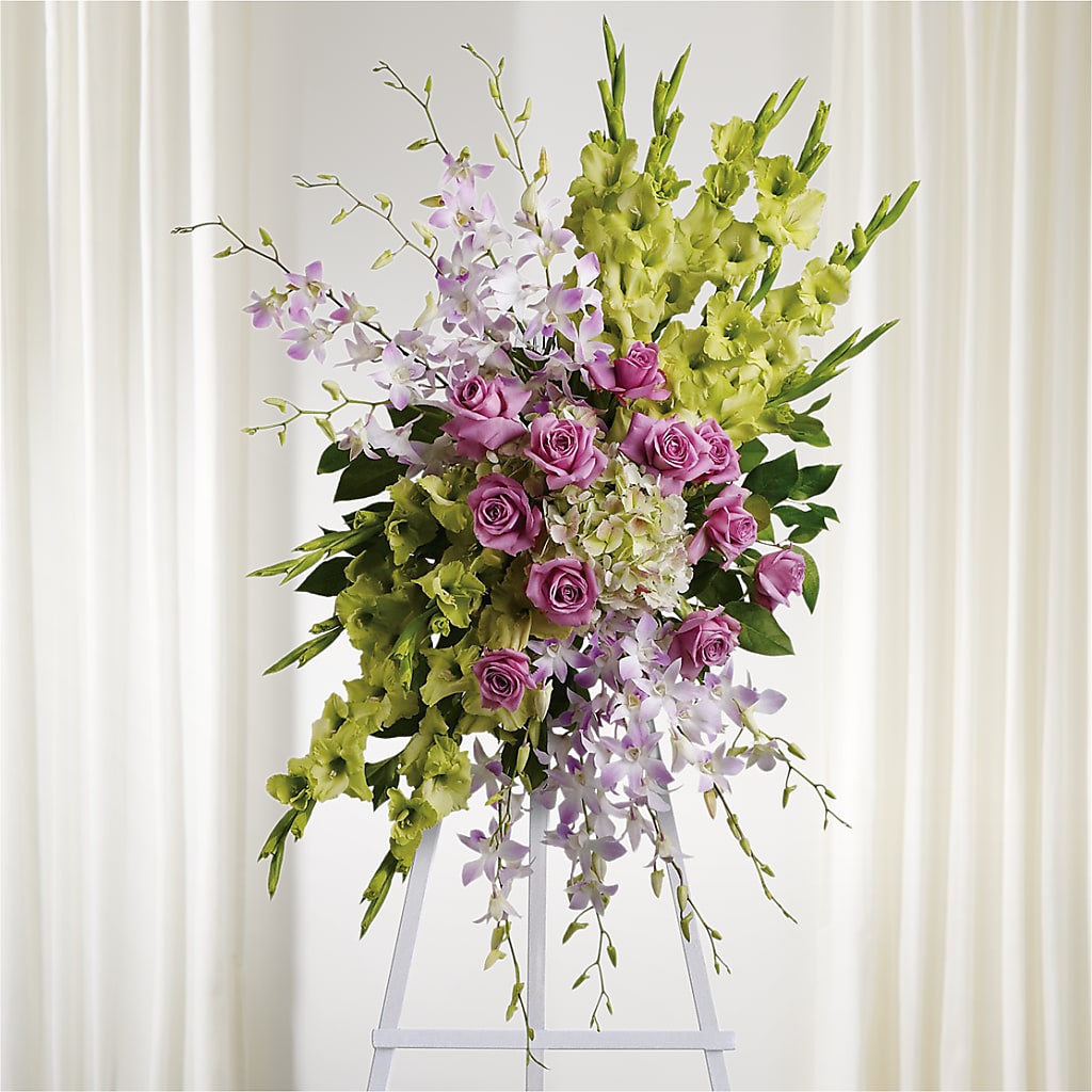 Lasting Legacy Standing Spray – Nix Florist, Hampton SC
