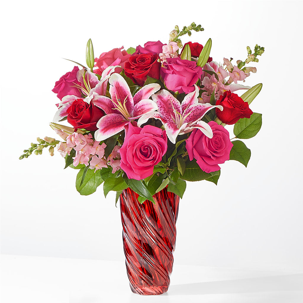 Always You Bouquet with Luxe Swirl Vase – Nix Florist, Hampton SC