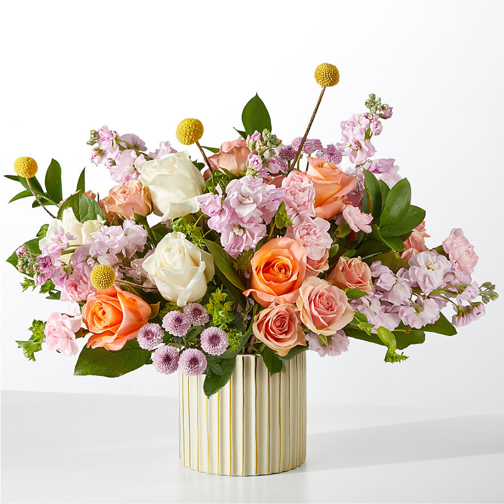 French Market Bouquet with Ivory Vase – Nix Florist, Hampton SC