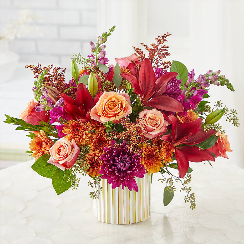 Burgundy Landscape Bouquet –  Nix Florist, Hampton SC