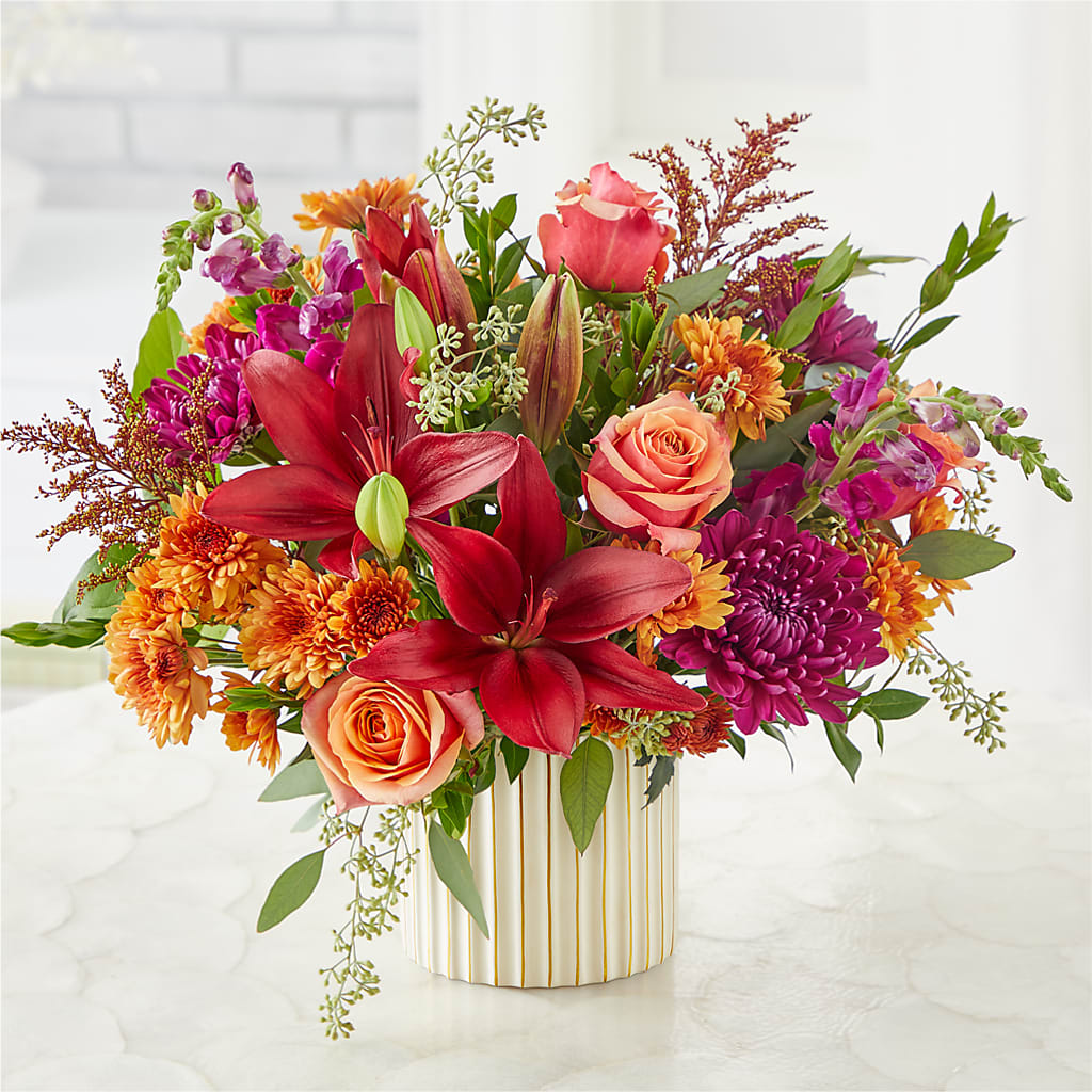 Burgundy Landscape Bouquet –  Nix Florist, Hampton SC