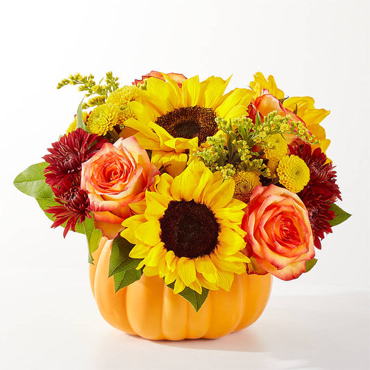 Golden Gourd Pumpkin Bouquet –  Nix Florist, Hampton SC