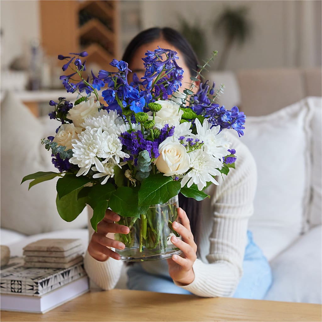 Cerulean Waves Bouquet –  Nix Florist, Hampton SC