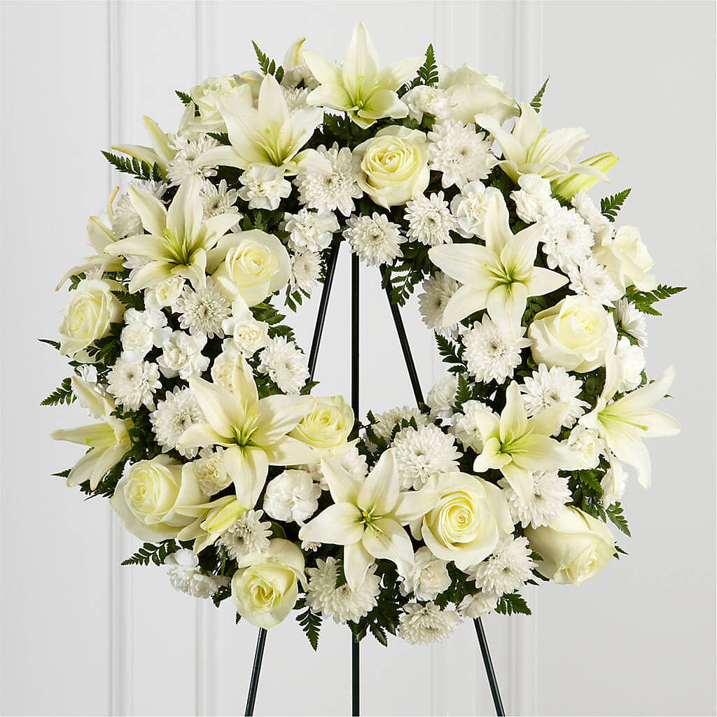 Treasured Tribute Wreath –  Nix Florist, Hampton SC