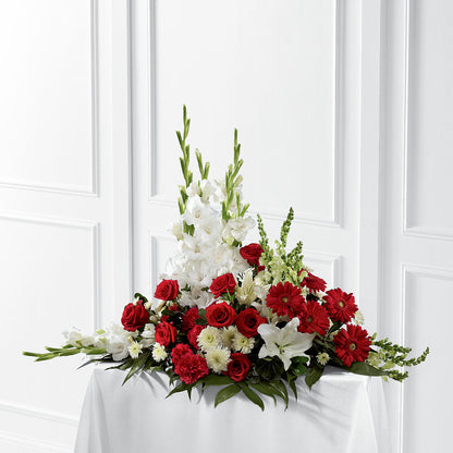 Crimson & White Arrangement –  Nix Florist, Hampton SC
