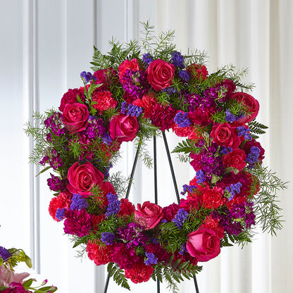 Calming Colors Wreath –  Nix Florist, Hampton SC