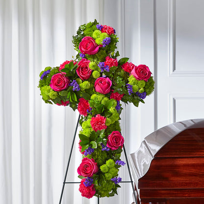 Tribute Rose Floral Cross –  Nix Florist, Hampton SC