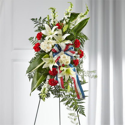 Stars of Life Standing Spray –  Nix Florist, Hampton SC