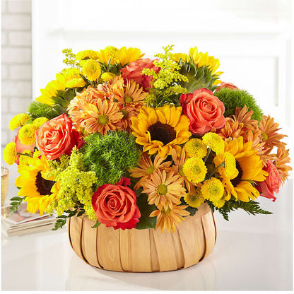 Harvest Sunflower Basket –  Nix Florist, Hampton SC