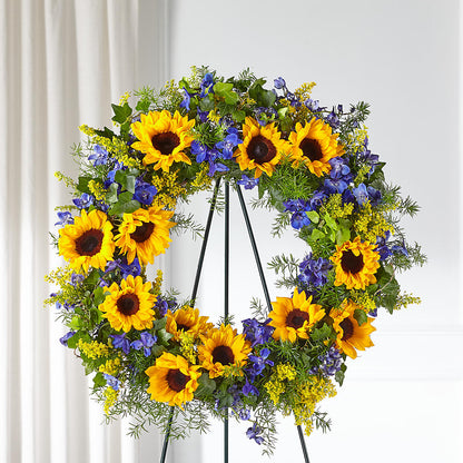 Bright Rays Wreath –  Nix Florist, Hampton SC