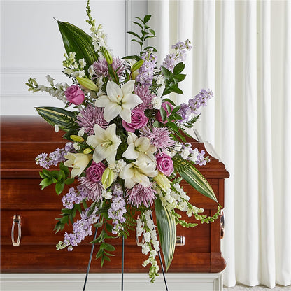 Grateful Hearts Standing Spray –  Nix Florist, Hampton SC