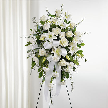 With Care Standing Spray –  Nix Florist, Hampton SC