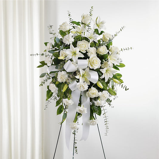 With Care Standing Spray –  Nix Florist, Hampton SC