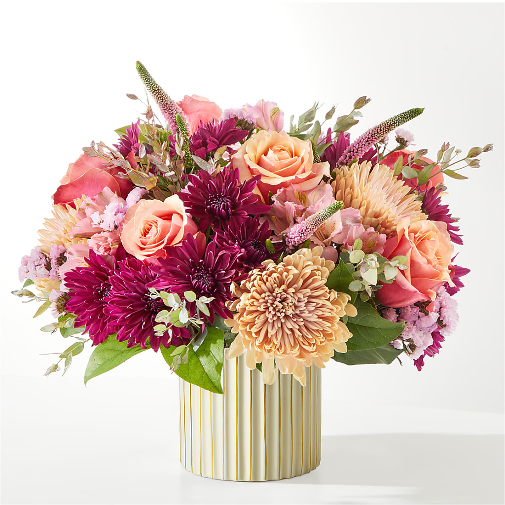 Berry Cobbler Bouquet with Ivory Vase –  Nix Florist, Hampton SC
