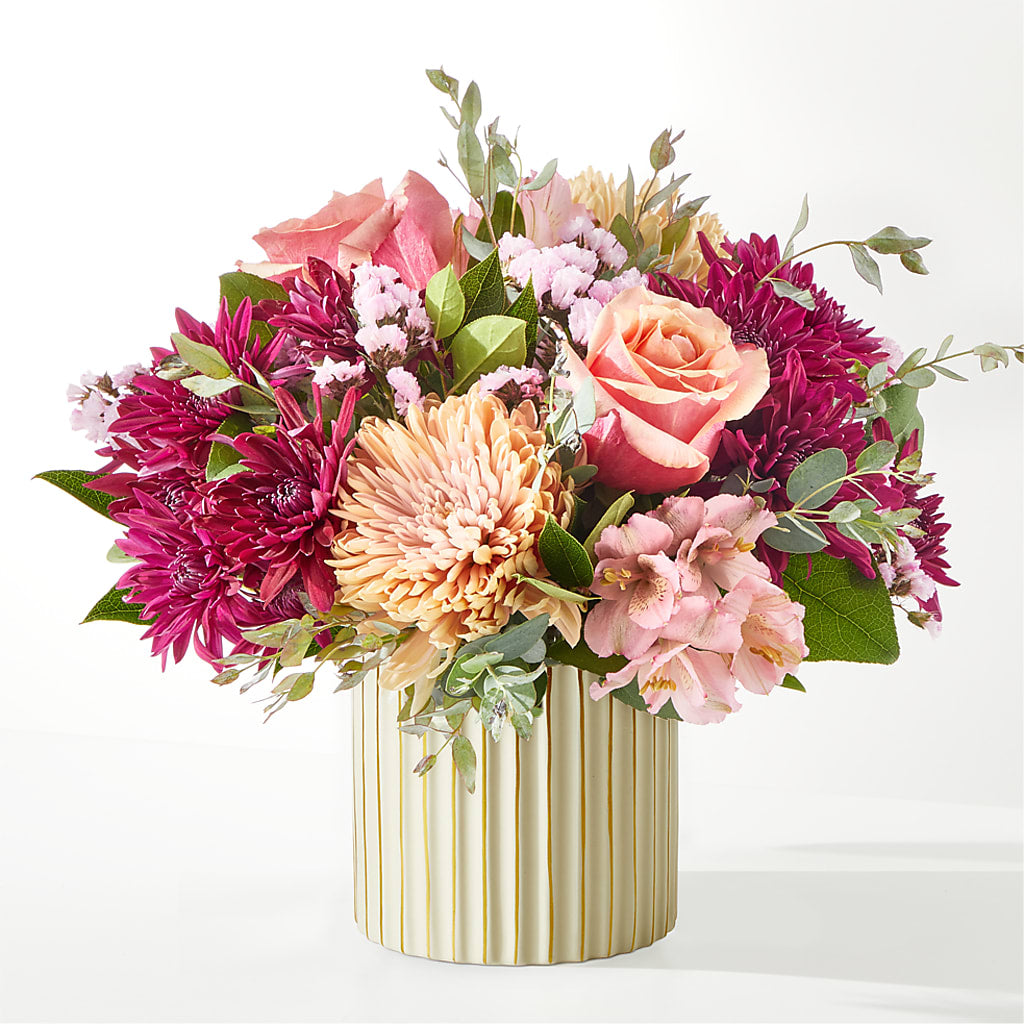 Berry Cobbler Bouquet with Ivory Vase –  Nix Florist, Hampton SC